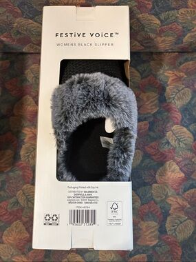 Women's Faux Fur Slide Slippers - Gray
